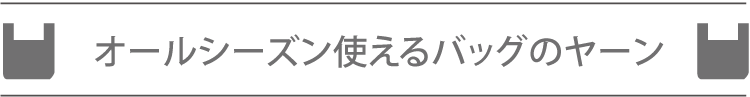 オールシーズン使えるバッグのヤーン