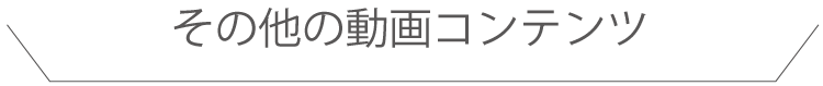 その他動画コンテンツ