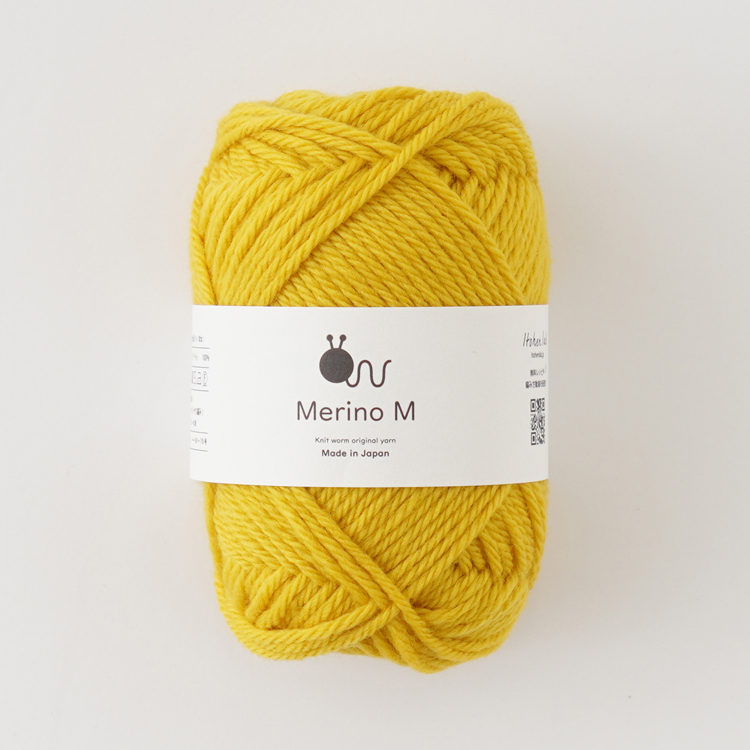 Knitworm 毛糸 Merino M（メリノ） 40g(約80m) 並太 5玉セット 手編み糸と生地 イトヘンラボ