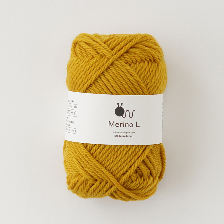 Knitworm 毛糸 Merino L（メリノ） 40g(約56m) 極太 手編み糸と生地 イトヘンラボ