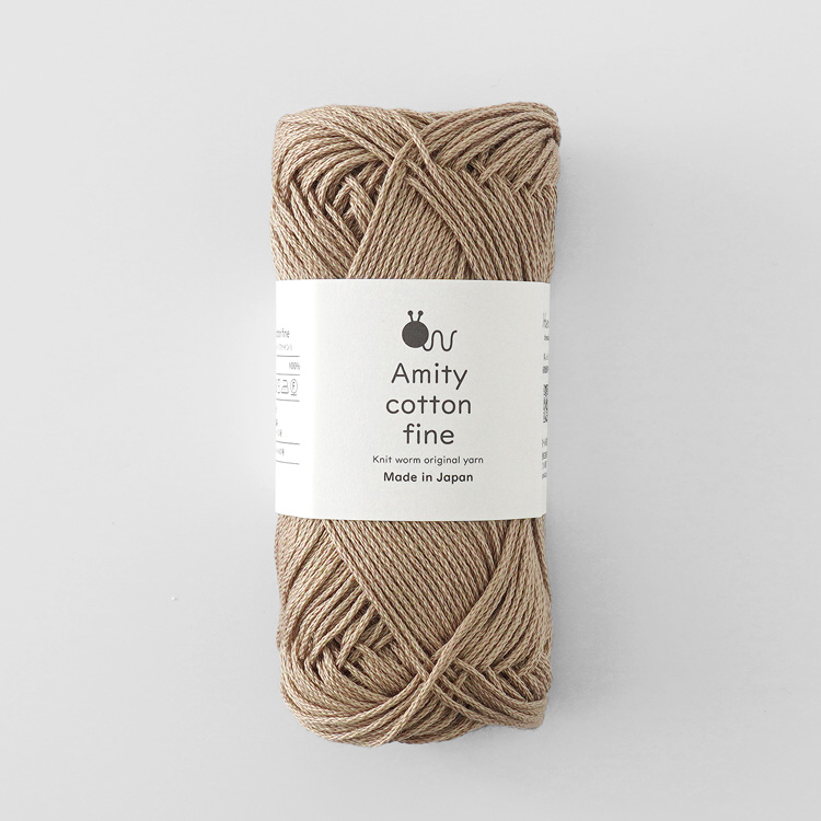 Knitworm Amity cotton fine アミティコットンファイン 中細 25g(約80m)