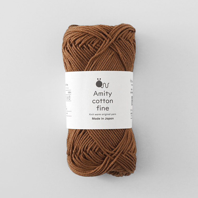 Knitworm Amity cotton fine アミティコットンファイン 中細 25g(約80m)