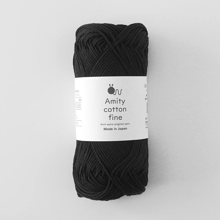 Knitworm Amity cotton fine アミティコットンファイン 中細 25g(約80m)