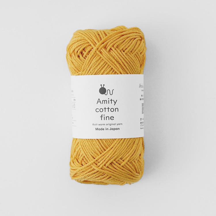 Knitworm Amity cotton fine アミティコットンファイン 中細 25g(約80m)