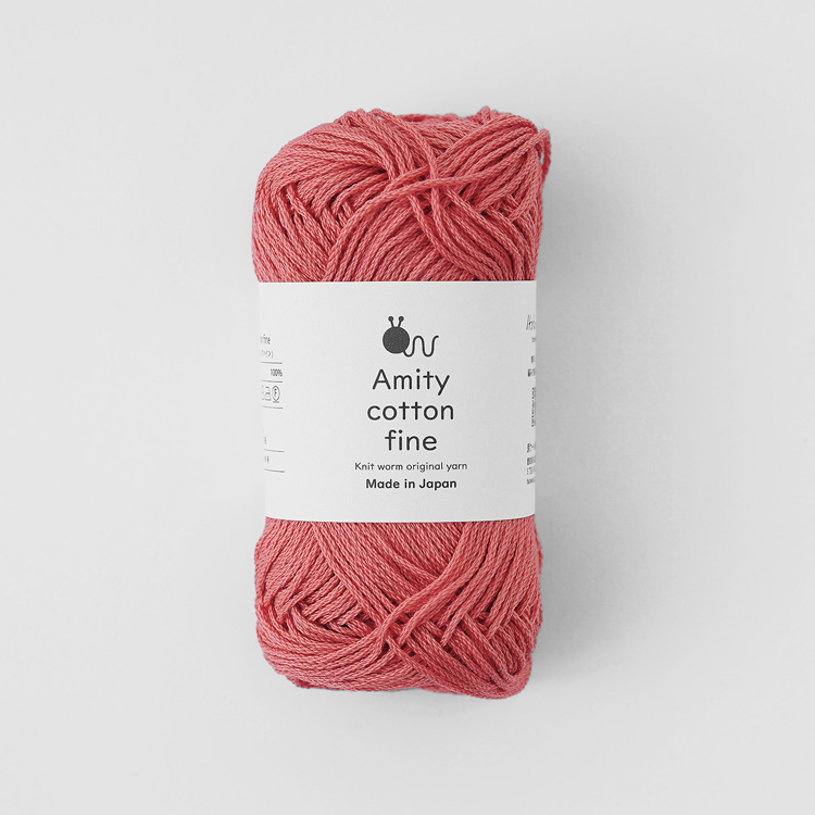 Knitworm Amity cotton fine アミティコットンファイン 中細 25g(約80m)