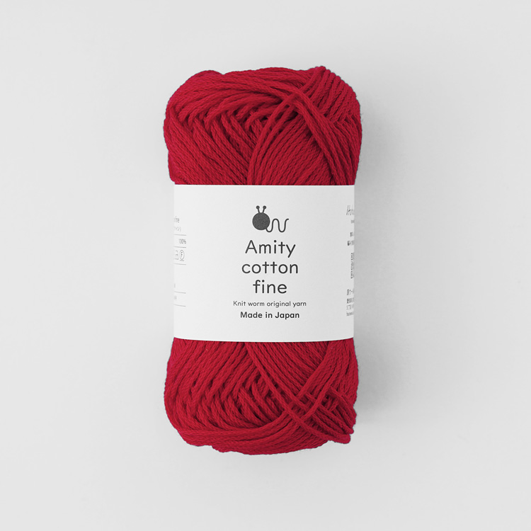 Knitworm Amity cotton fine アミティコットンファイン 中細 25g(約80m)