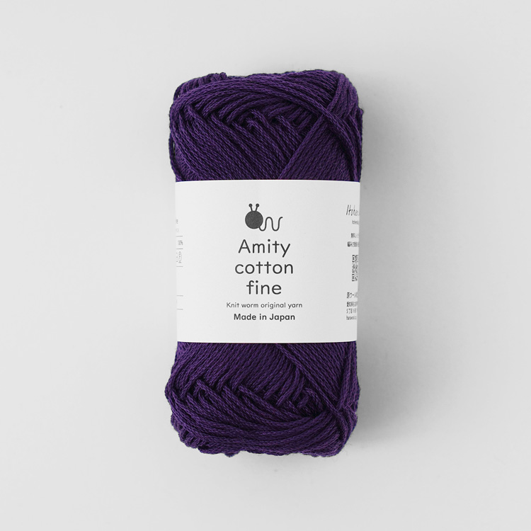 Knitworm Amity cotton fine アミティコットンファイン 中細 25g(約80m)