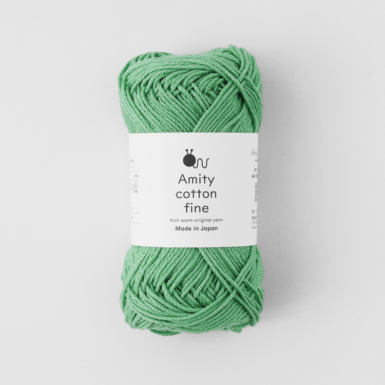 Knitworm Amity cotton fine アミティコットンファイン 中細 25g(約80m)