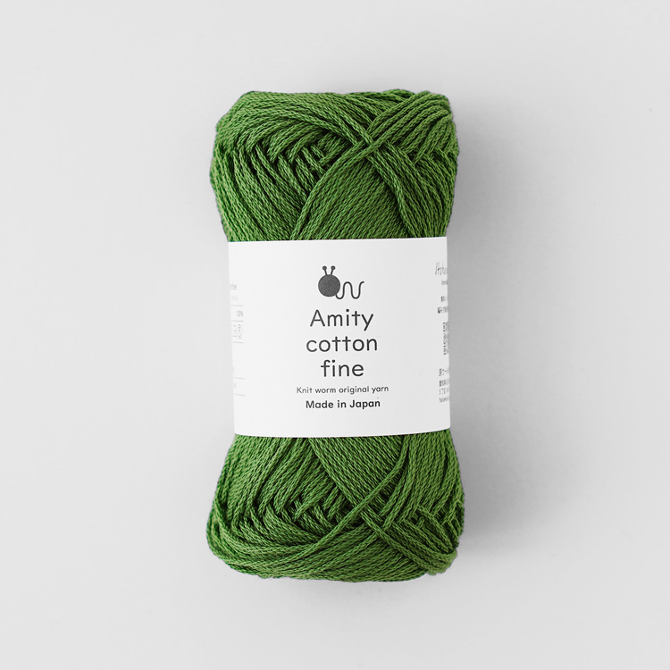 Knitworm Amity cotton fine アミティコットンファイン 中細 25g(約80m)