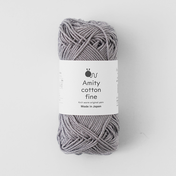 Knitworm Amity cotton fine アミティコットンファイン 中細 25g(約80m)