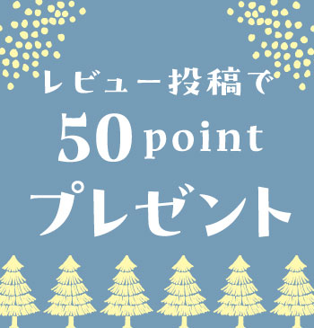 レビュー投稿で50pointプレゼント