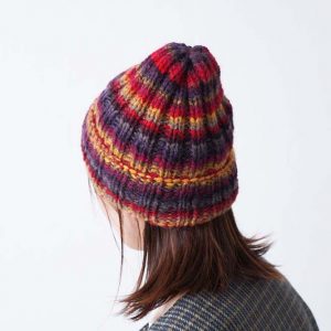 【新発売】美しいグラデーションと最高の触り心地！！アルパカカラーで編むかんたん帽子とハンドウォーマー