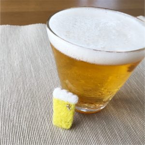 ニードルフェルトでつくる「私の好きなもの」①ビール