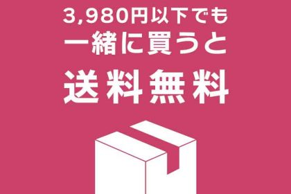 3,980円以下でも送料無料
