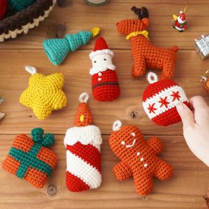 【YouTube公開】かぎ針編みで編むクリスマスオーナメント